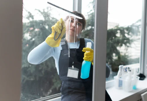 Nettoyage de vitres intérieures et extérieures au Chastang